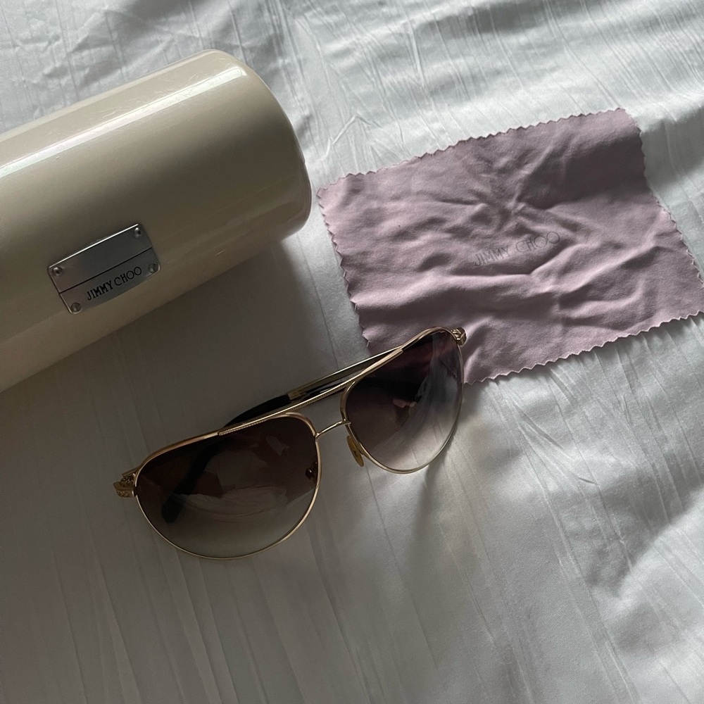 Jimmy Choo Gold Sunglasses